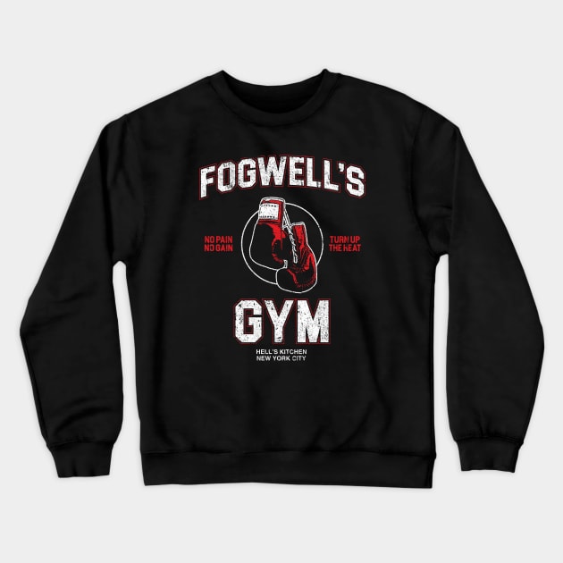 Fogwell's Gym Crewneck Sweatshirt by huckblade